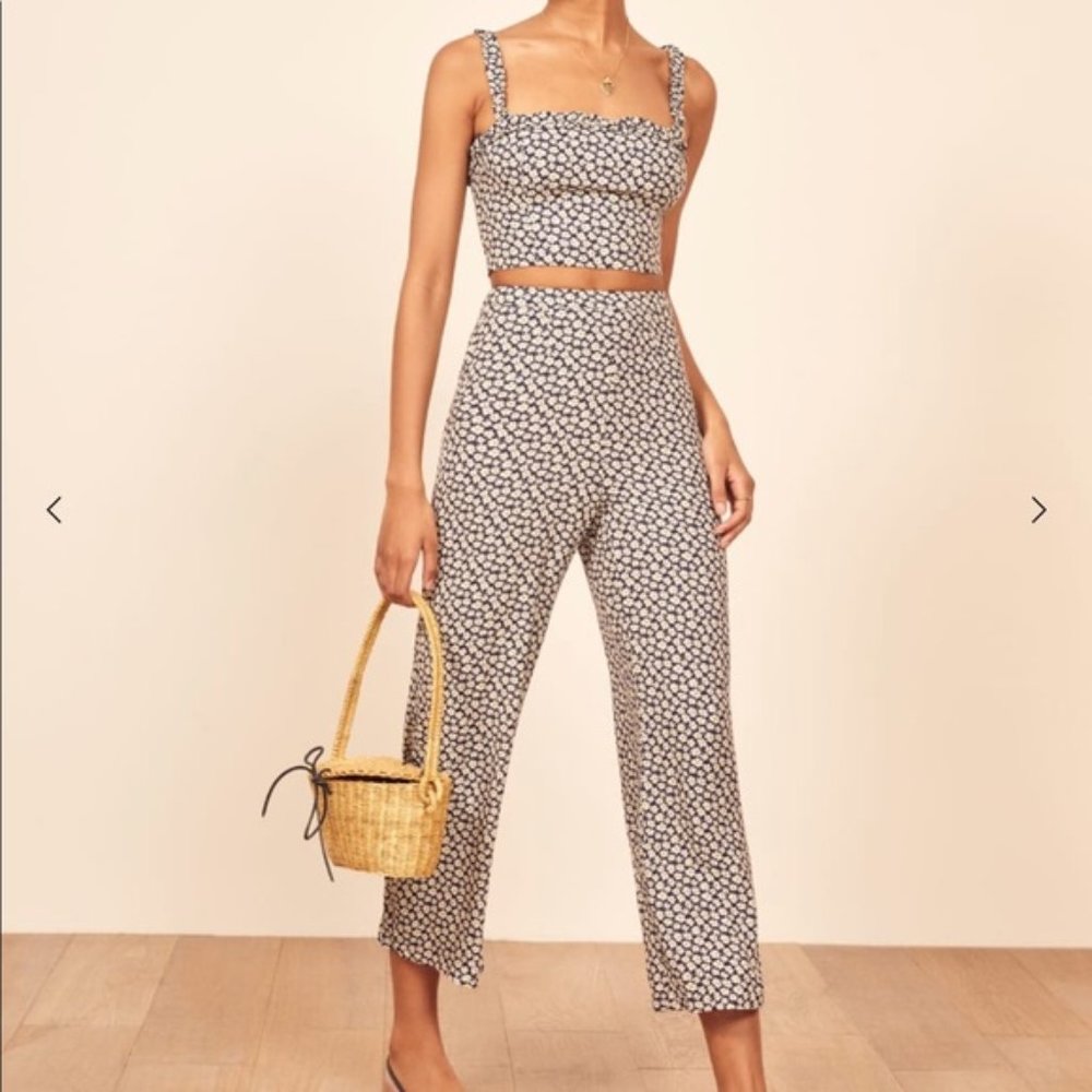 Reformation Coco Top and Pant Set 0